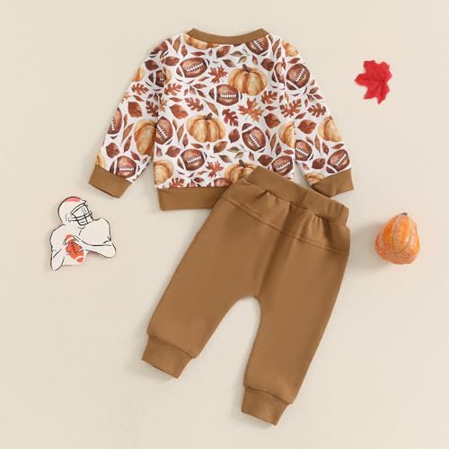 PENNSOY Halloween Toddler Boys Rugby Long Sleeve Set