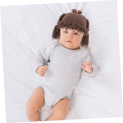 Veemoon Handmade Baby Knitted Winter Warm Braided Hat for Girls