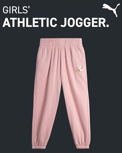 PUMA Girls Fleece Jogger Pants Side Pockets Baggy Fit S-XL