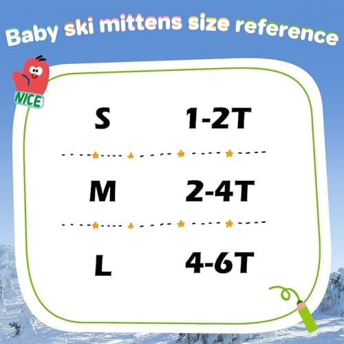 Warm Waterproof Winter Gloves for toddlers