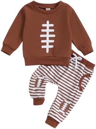 Football Outfit for Baby Boy - Soft Sweatshirt and Pants Set