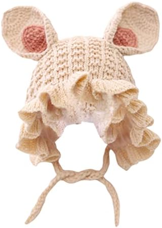 BESTYASH Cozy Knitted Baby Winter Hat with Rabbit Ears