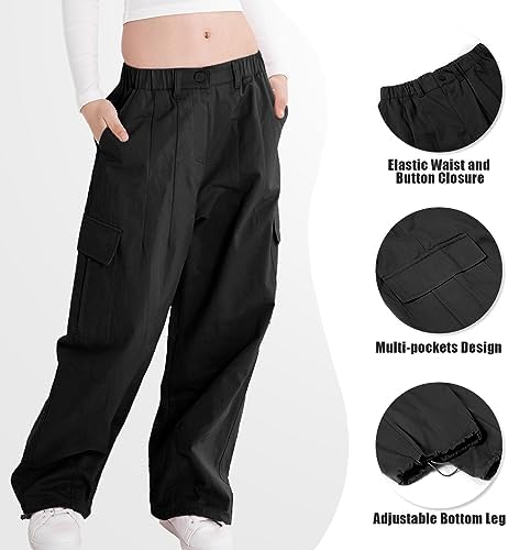Trendy Wide-Leg Cargo Pants for Kids 4-14