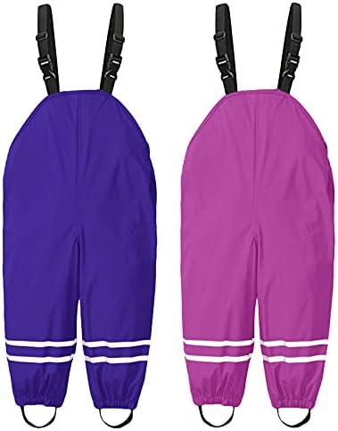 Waterproof Toddler Rain Bib Mud-Resistant Reflective - Perfect for Outdoor Play