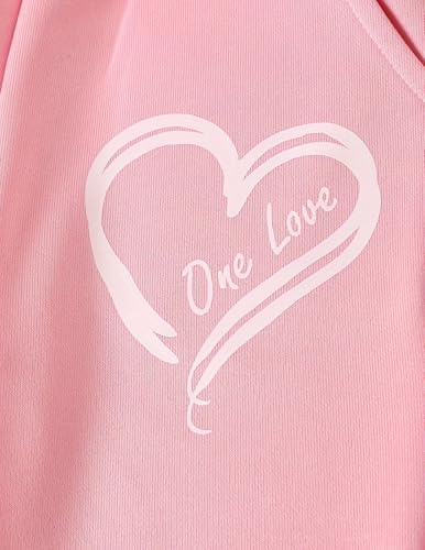Girls 3 Pcs Letter Graphic Print Sweatpants Joggers 4-14