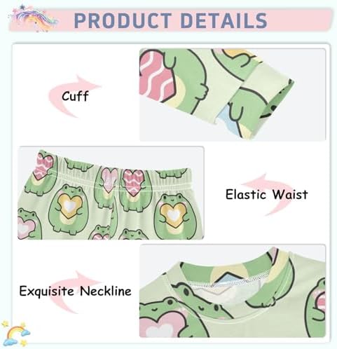 WIFIU Pajama Set for Kids 18M-8Y Soft Cotton 2 Piece