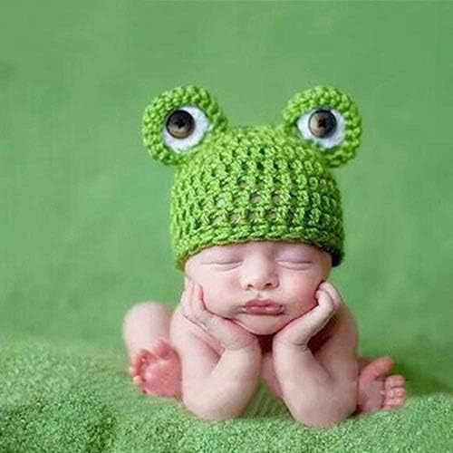 Frosted crochet beanies for baby photography