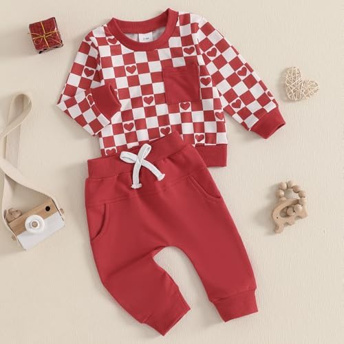 Valentines Heart Baby Boy Outfit