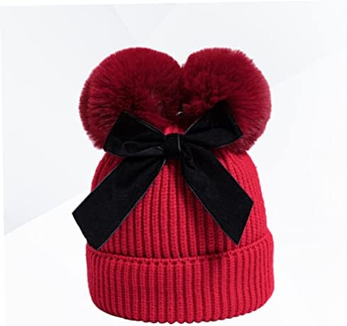 LIFKOME Handmade Crochet Bow Hat for Boys Girls