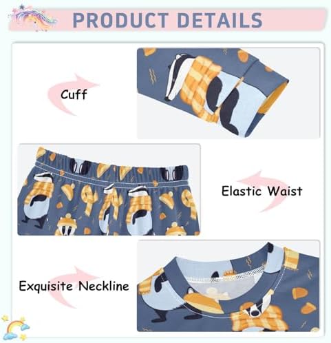 WIFIU Pajama Sets - Soft Cotton Pjs for Kids