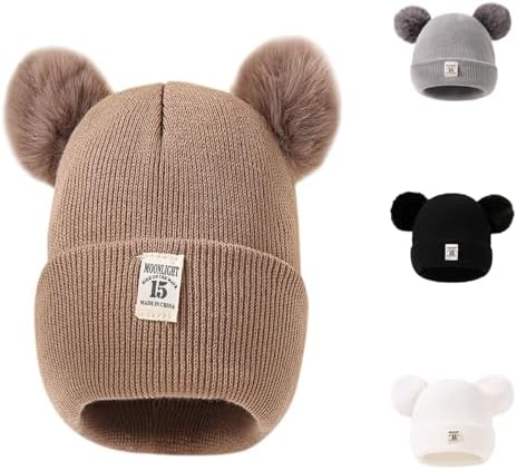 Winter Toddler Beanie Hats Set - Boys Girls
