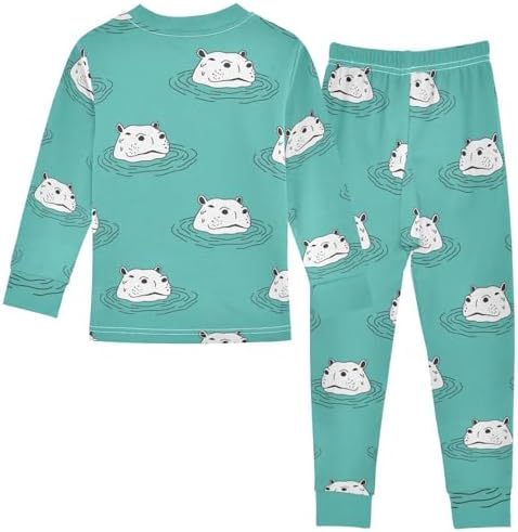 Premium Soft Cotton Pajama Sets for Girls 2-Piece Long Sleeve Sleepwear
