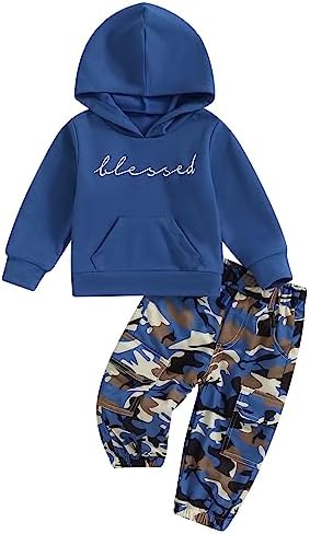Comfortable Toddler Boys Hoodie Set