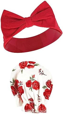 Hudson Baby Baby Girls Cotton Headband and Scratch Mitten Set