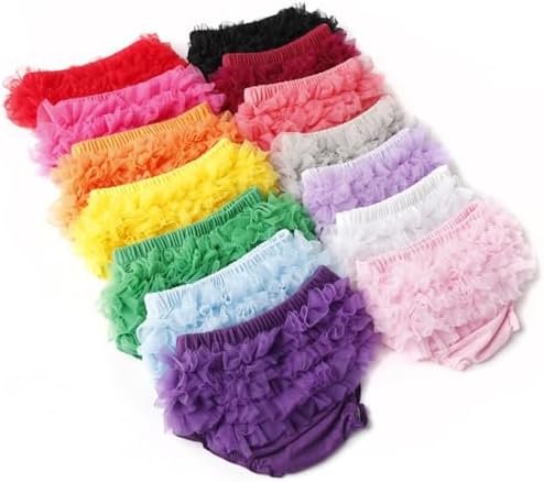 EasyGou Newborn Mesh Ruffled Bloomers Diaper Cover