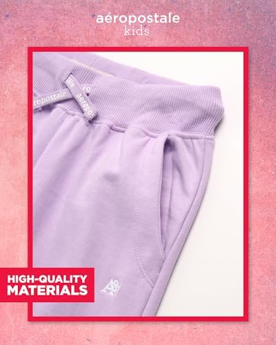 AEROPOSTALE Girls Fleece Wide-Leg Jogger Pants for Performance