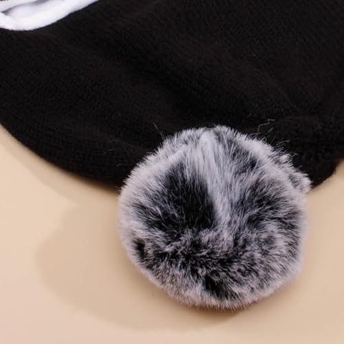 Toddler Winter Hat Scarf Set with Earflaps and Pompom