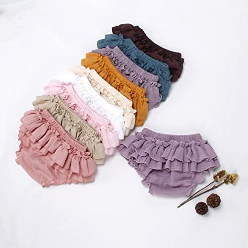 2-Piece Unisex Toddler Diaper Cover Bloomers with Cotton Blend