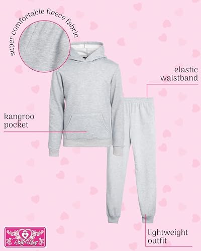 Real Love Girls Trendy Basic Fleece Jogger Set
