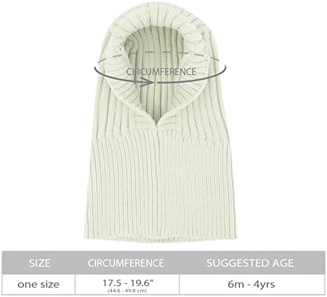 Jellytree Toddler Baby Knit Balaclava Hat Soft Warm Blanket Cover