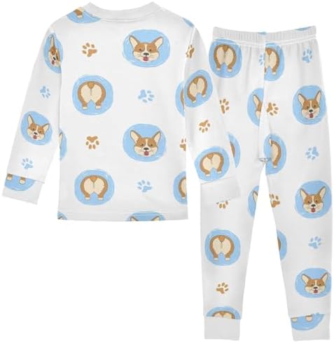 WIFIU Girls Pajama Set 2 Piece Soft Cotton Sleepwear