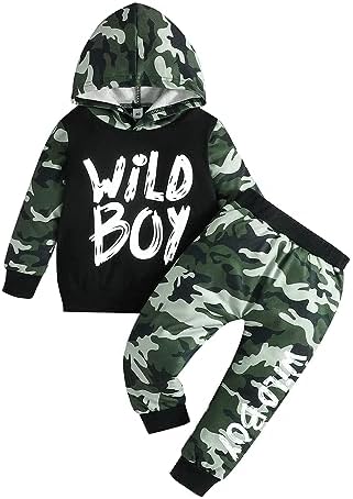 Toddler Baby Boy Fall Winter Tie-dye Hoodie Set