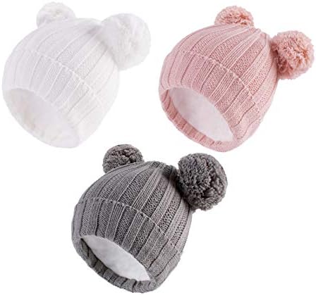 LANGZHEN Winter Knitted Baby Hats
