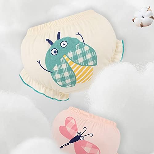 Cotton Absorbent Baby Undergarments - Ruffle Maternity Covers - 4-Pack