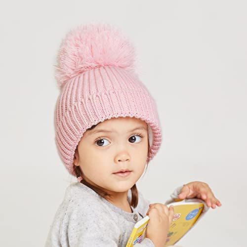 LangZhen Winter Warm Knitted Momial Animal Pattern Baby Winter Hats