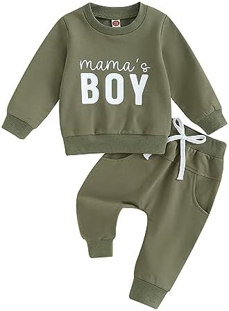YINGISFITM Fall Baby Boy Outfit Set