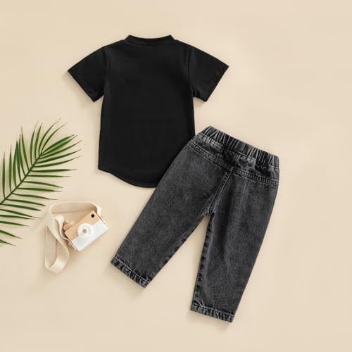 Suolongsama Toddler Denim Outfit Set for Boys