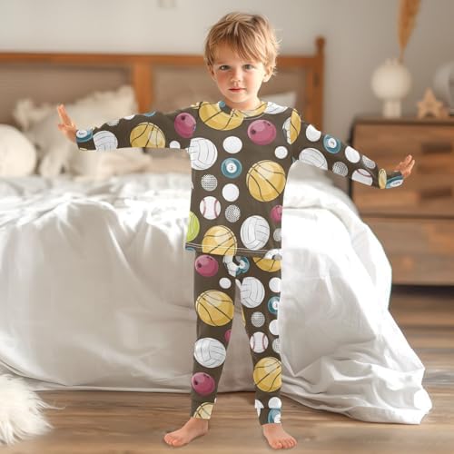 WIFIU Pajamas Soft Cotton Sleepwear for Kids 18M-8Y