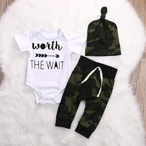 Einhill 3-in-1 Romper Set for Newborn Boys camouflage