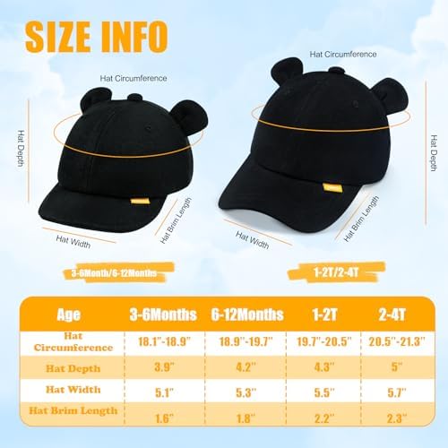 UAMOEI Toddler Baseball Cap