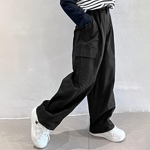 Trendy Wide-Leg Cargo Pants for Kids 4-14