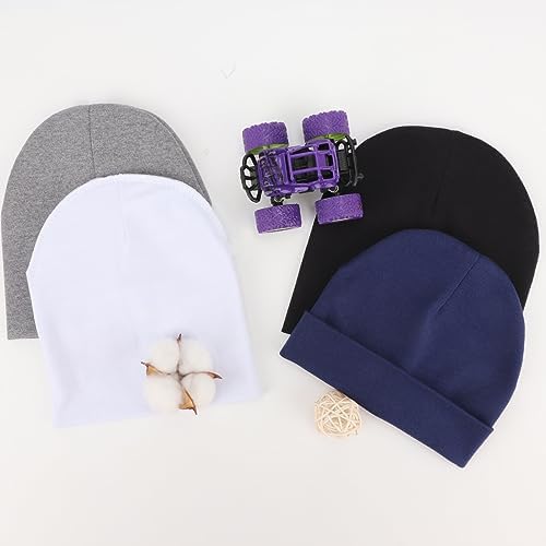DRESHOW BQUBO 8 Pack Unisex Baby Beanie Hat