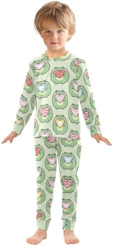 WIFIU Pajama Set for Kids 18M-8Y Soft Cotton 2 Piece