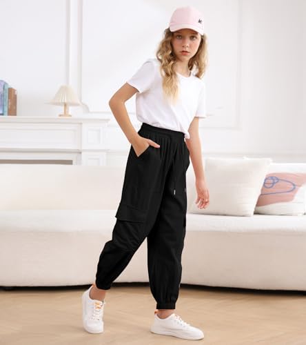High-Quality Girls Cargo Joggers