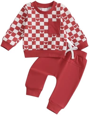Valentines Heart Baby Boy Outfit