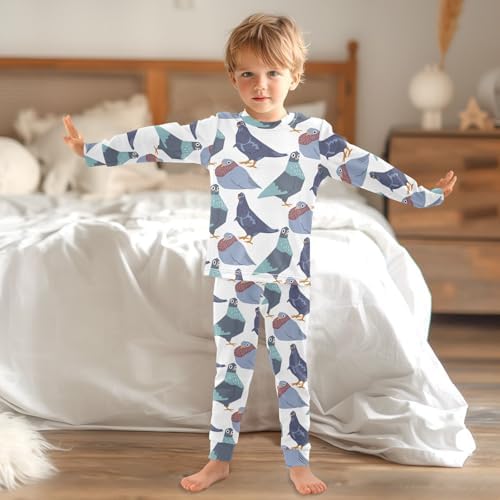 WIFIU Long Sleeve Pajama Set for Kids