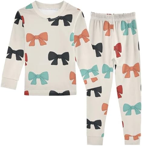WIFIU Soft Cotton Pajama Set for Girls 18M-8Y
