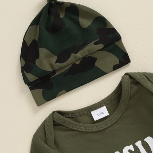 Newborn Baby Boy Coming Home Outfit Camo Columbia Set