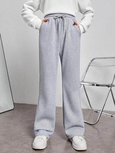 RoseSeek Girls Wide Leg Sweatpants for Gym and Casual Wear