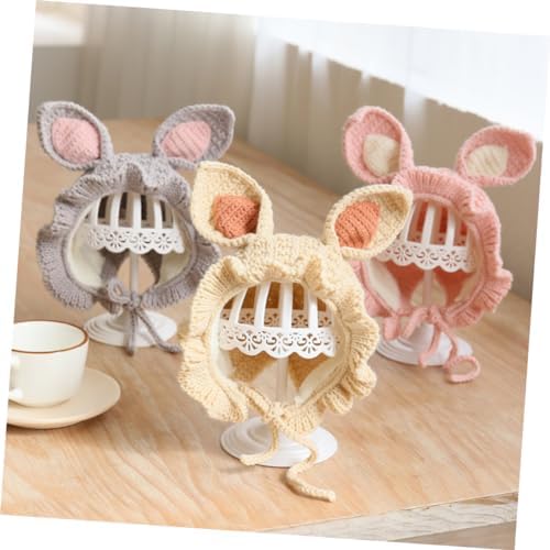 BESTYASH Cozy Knitted Baby Winter Hat with Rabbit Ears