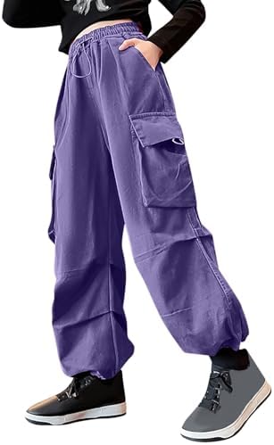Girls Y2K Casual Cargo Pants