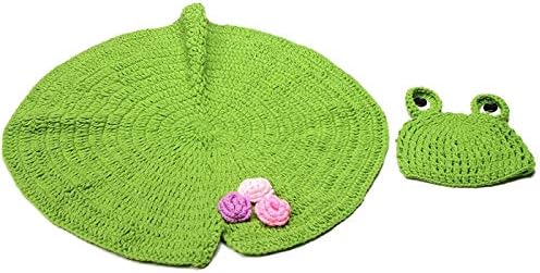 Frosted crochet beanies for baby photography