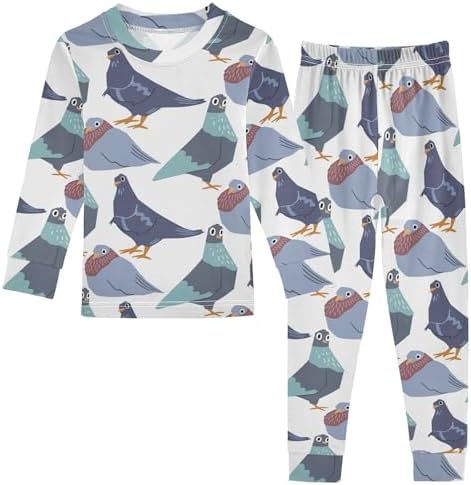 WIFIU Long Sleeve Pajama Set for Kids