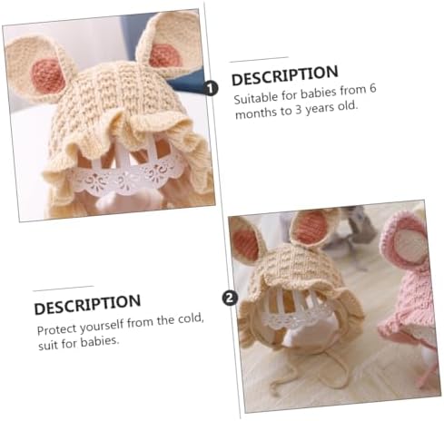 Cozy Baby Cap withEars in Beige