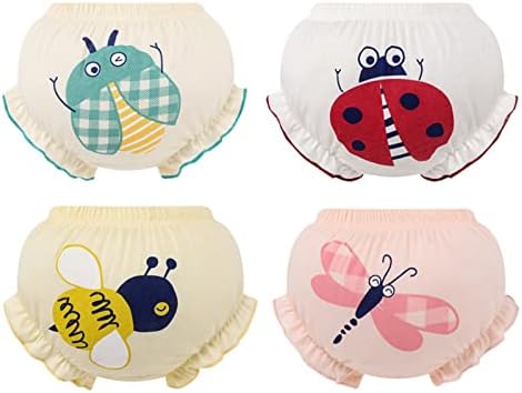 Cotton Absorbent Baby Undergarments - Ruffle Maternity Covers - 4-Pack