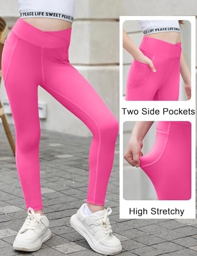 Zacletre Girls Athletic Leggings
